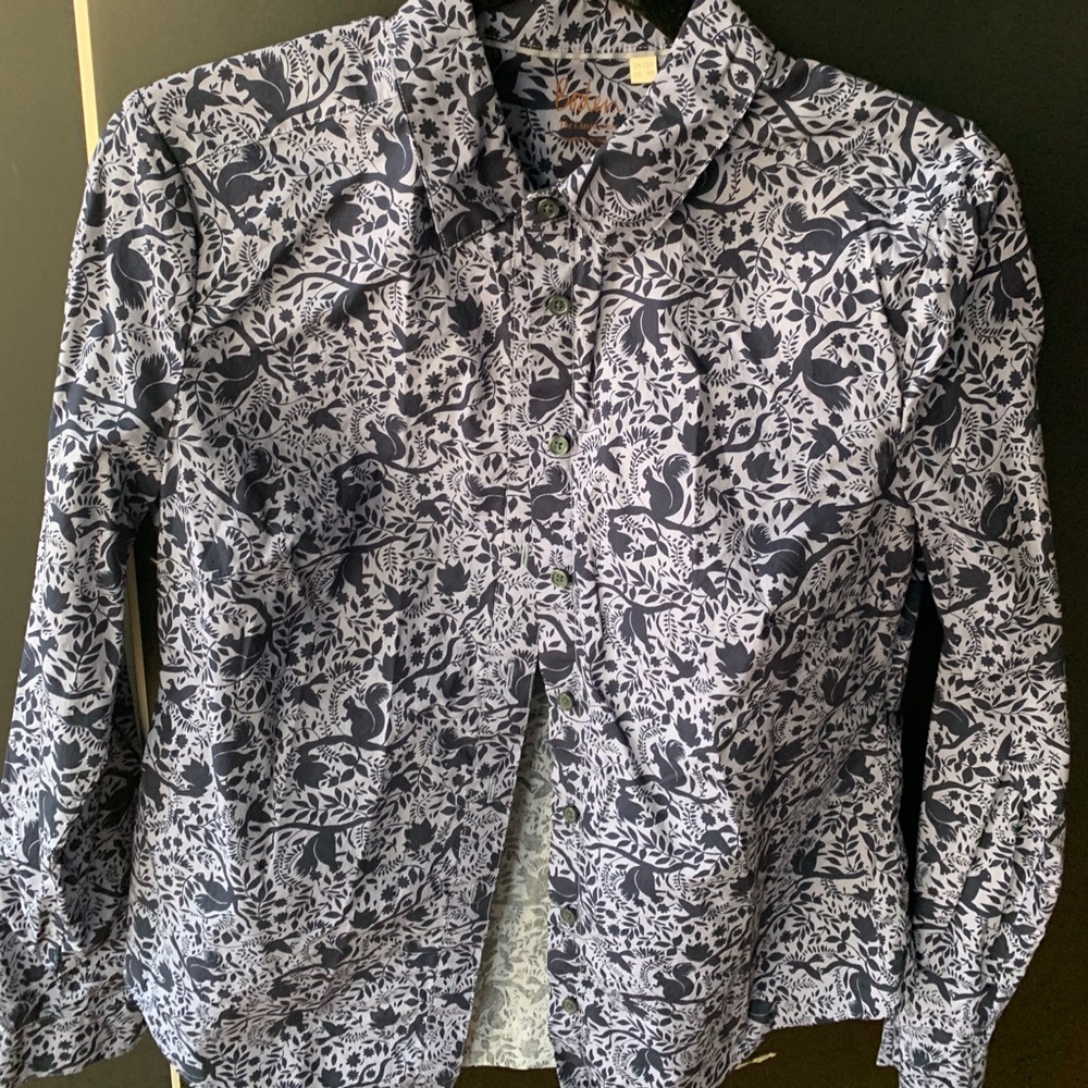 Boden button down Squirrel pattern size small - Picture 2 of 2
